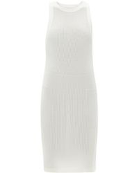 Solid & Striped The Carson Technical Mesh Mini Sundress - White