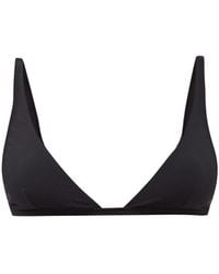 Totême Recycled-fibre Triangle Bikini Bra - Black