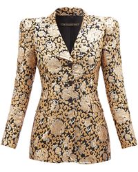 brocade evening coat