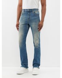 Gucci Distressed Slim-fit Jeans in White for Men