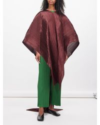 Pleats Please Issey Miyake - Madame Technical-pleated Multi-way Scarf Top - Lyst