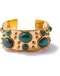 Sylvia Toledano Malachite Cuff Bracelet - Metallic