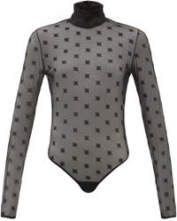 fendi logo bodysuit