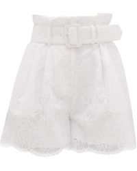 high rise lace shorts