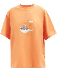 Jacquemus Succo Cotton-jersey T-shirt - Orange