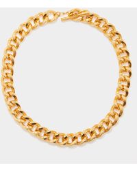 Saint Laurent - Curb-chain Choker Necklace - Lyst