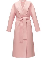 The Row Celete Belted Cashmere Coat - Pink