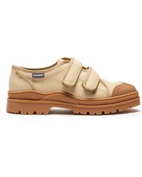 Jacquemus Gadjo Velcro Strap Low Top Trainers - Natural