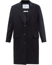 FRAME X Ilona Hamer East Side Pressed-wool Overcoat - Black