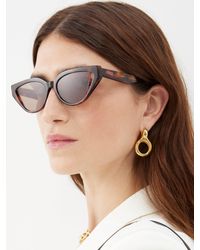 Fendi - Fendi Bold - Cat-Eye Sunglasses - Black Havana Gray - Sunglasses - Fendi  Eyewear - Avvenice
