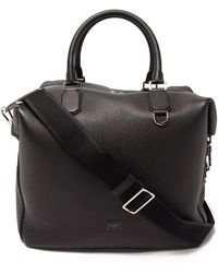 Dolce & Gabbana Grained Leather Duffel Bag - Black