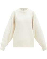 Co. Sleeve-seam Wool-blend Jumper - White