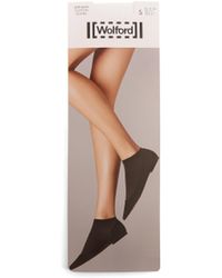 Wolford Socquettes en coton mélangé - Blanc