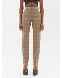 womens brown houndstooth pants
