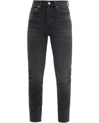redone jeans black