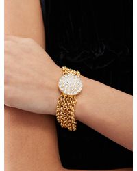 Timeless Pearly - Crystal & 24kt Gold-plated Chain Bracelet - Lyst