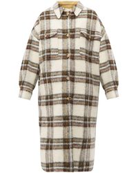 Étoile Isabel Marant Gabrion Oversized Checked Wool-blend Blanket Coat - Multicolour