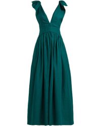 Kalita Persephone Linen Maxi Dress - Green