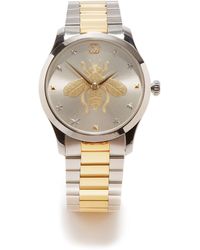 Gucci G-timeless Stainless-steel & Gold Pvd Watch - Metallic