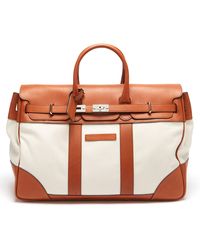 Brunello Cucinelli Canvas And Leather Holdall - Multicolor