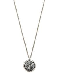 Tom Wood Angel Coin Pendant Necklace - Metallic
