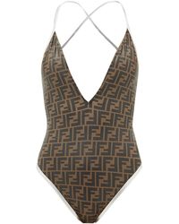 asics swimwear womens Brown