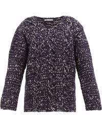 Jacquemus Berger Cable-knit Wool Jumper - Blue