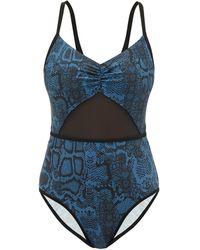 adidas by stella mccartney zipped plunge swimsuit