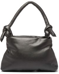 Kassl Lady Knotted-strap Leather Bag - Black