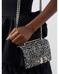Alexander McQueen Jewelled Mini Crystal-embellished Cross-body Bag - Black
