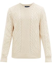 Polo Ralph Lauren Cable-knit Cotton Jumper - Natural