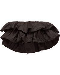 Aje. Calypso Ruffled Off-the-shoulder Cropped Top - Black