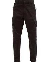 Moncler Cotton Blend-twill Cargo Pants - Black