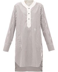 Wales Bonner Genius Baseball Striped Cotton Tunic - Multicolour