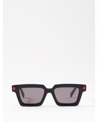 Kuboraum D-frame Acetate Sunglasses - Gray