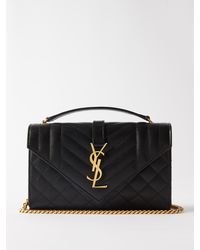 Saint Laurent Leather Small Envelope 
