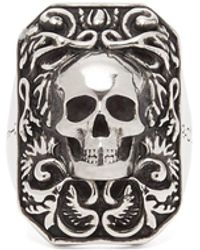 Alexander McQueen Skull Ring - Metallic
