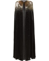 Givenchy Sequinned Silk-chiffon Cape - Black