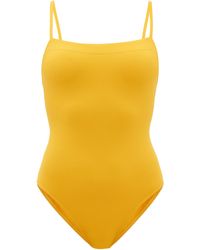 Eres Aquarelle Square-neckline Swimsuit - Yellow