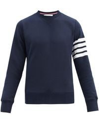 Thom Browne Striped 4 Bar Sweatshirt - Blue