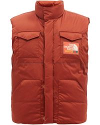 Gucci X The North Face Padded Ripstop Gilet - Brown
