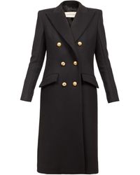Alexandre Vauthier Double-breasted Wool Longline Coat - Black