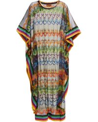 Missoni Caftan en résille brodée - Noir