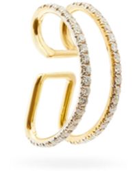 Ana Khouri Jamie 18-karat Gold Diamond Ear Cuff - Metallic