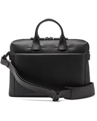 Troubadour Pathfinder Waterproof Leather Briefcase - Black