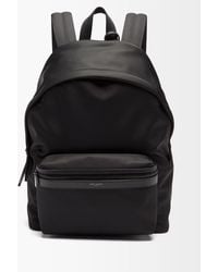 Saint Laurent - Sac à dos en nylon et finitions cuir City - Lyst