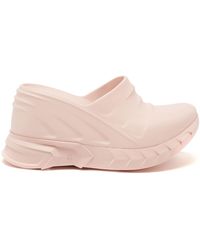 Givenchy Marshmallow Rubber Wedge Clogs - Pink