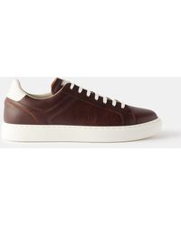 Brunello Cucinelli - Leather Trainers - Lyst
