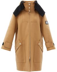 Burberry Lisburn Wool-blend Hooded Duffle Coat - Natural