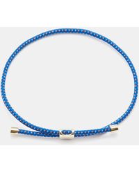 Miansai Bracelet en corde et plaqué or Orson - Bleu